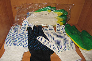 Перчатки хб с нанесением ПВХ