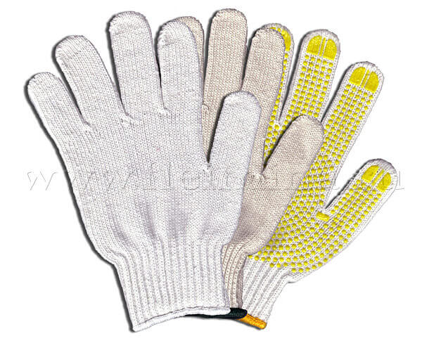 Х/б перчатки с ПВХ покрытием