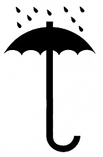 Знак Нельзя допускать контакта с влагой