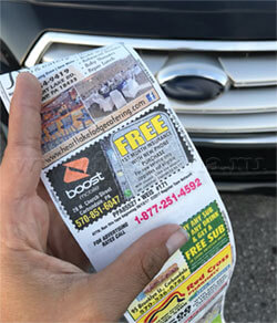 Чековая лента с логотипом