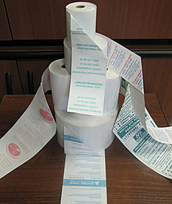 Чековая лента с логотипом